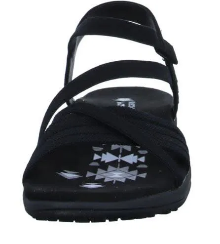 Skechers REGGAE SLIM Damen Sandalette schwarz