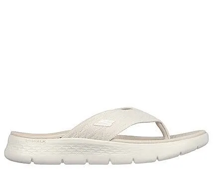 Skechers GO WALK Flex Sandal - Splendor Damen Sandale Flip Flop beige