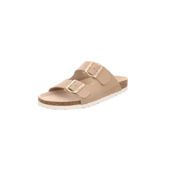 Natural Sense Hausschuhe Damen Tieffußbett -30mm taupe