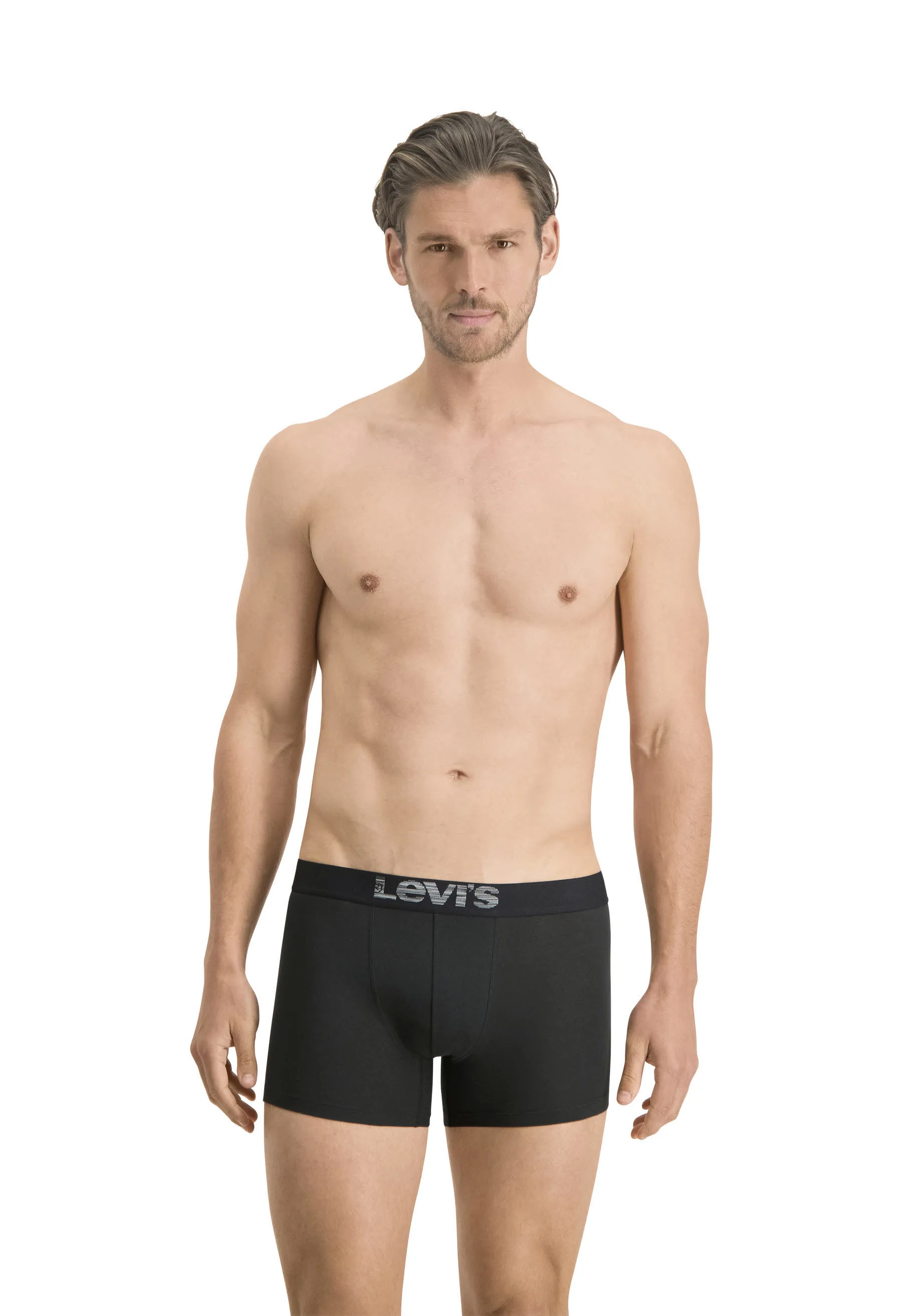 Levis Boxer Brief Herrn Boxershorts 2 Stück grau/schwarz