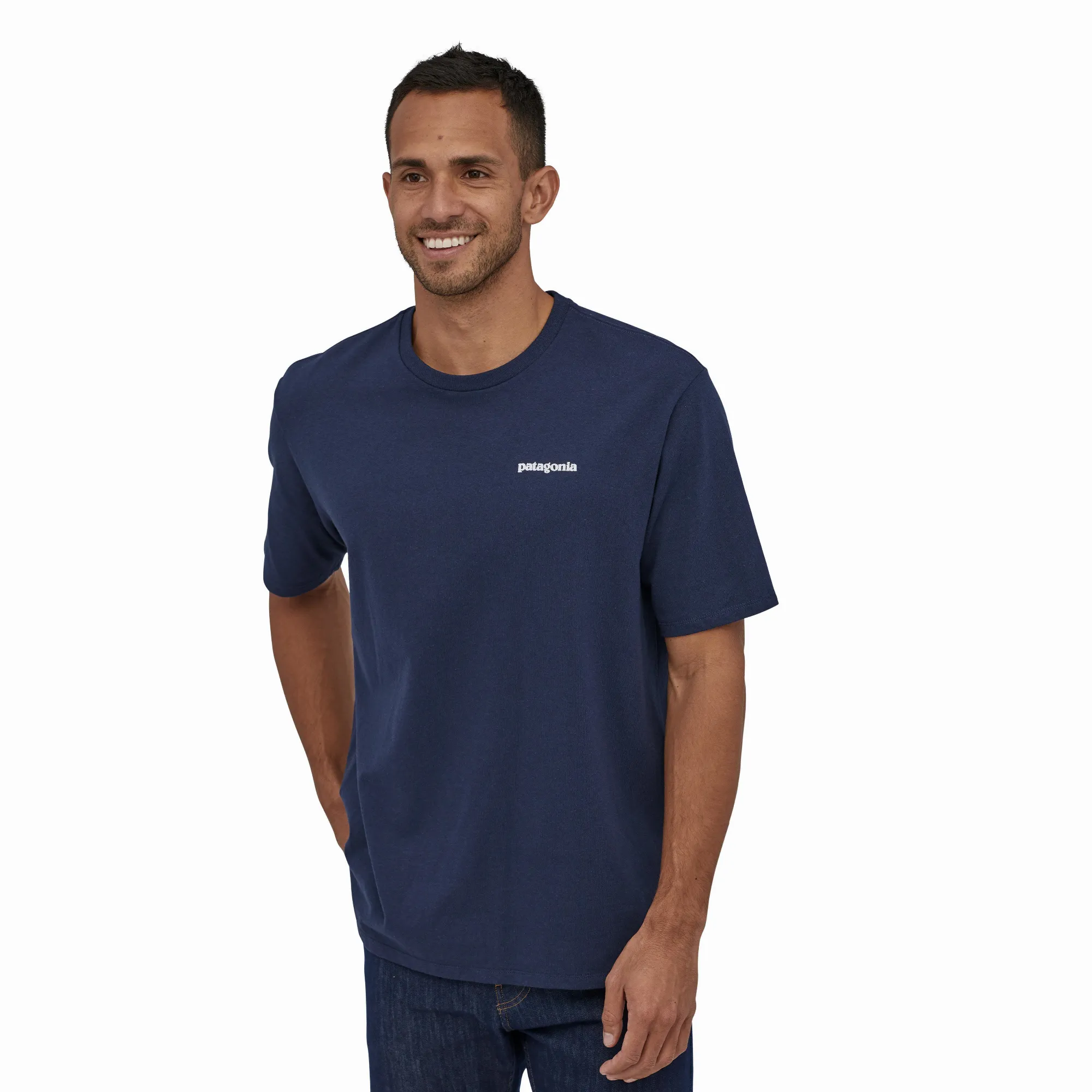 Patagonia P-6 Logo Responsibili-Tee Herren T-Shirt Freizeitshirt blau NEU