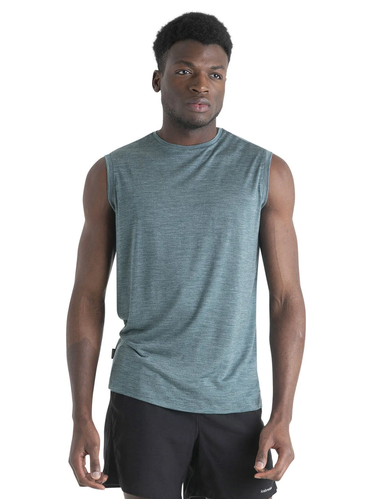 Icebreaker 125 Cool-Lite Merino Blend Sphere III Herren Tanktop Achselshirt grau