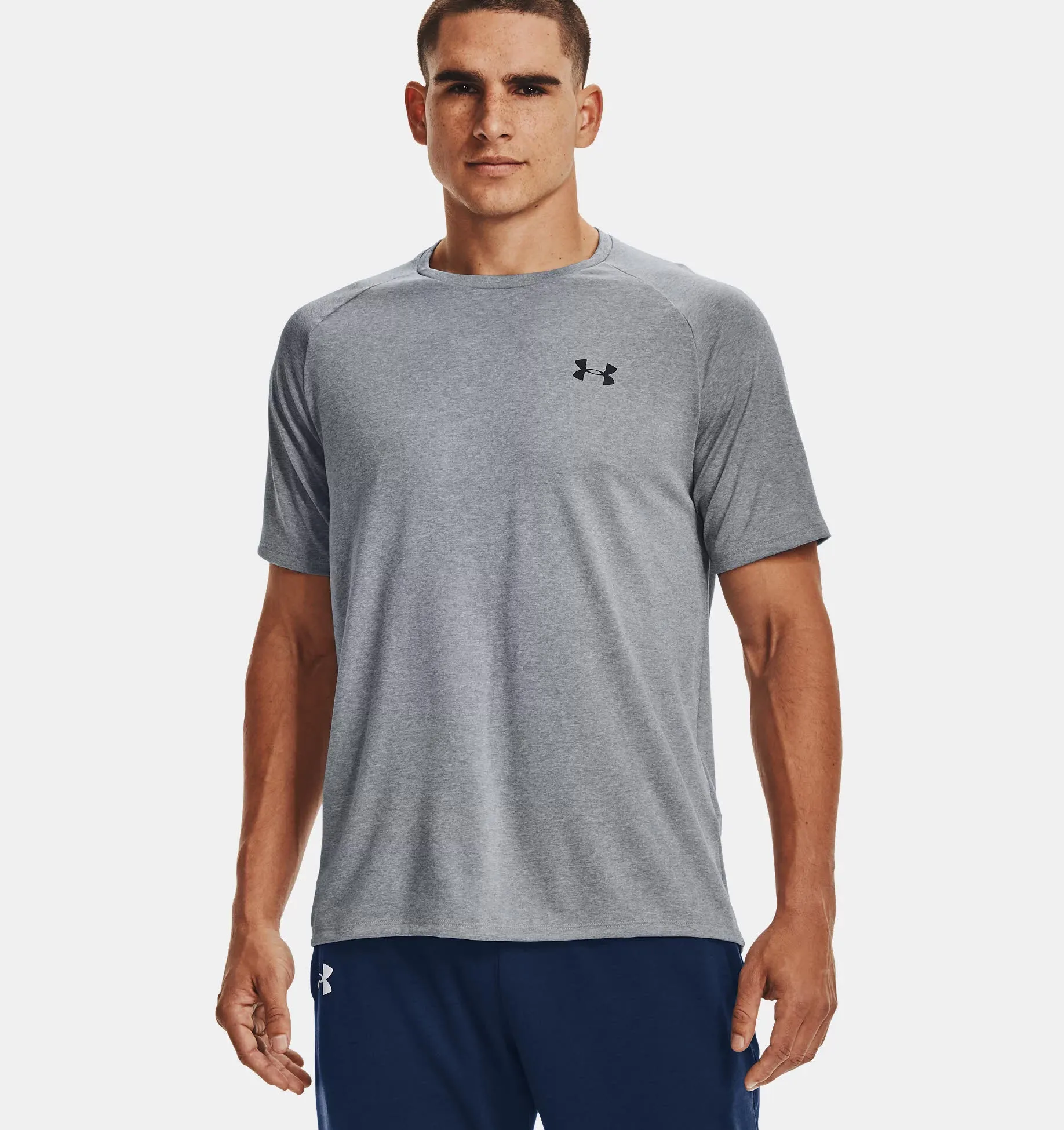 Under Armour UA Tech 2.0 SS Tee Herren T-Shirt Sportshirt Funktionsshirt grau NEU