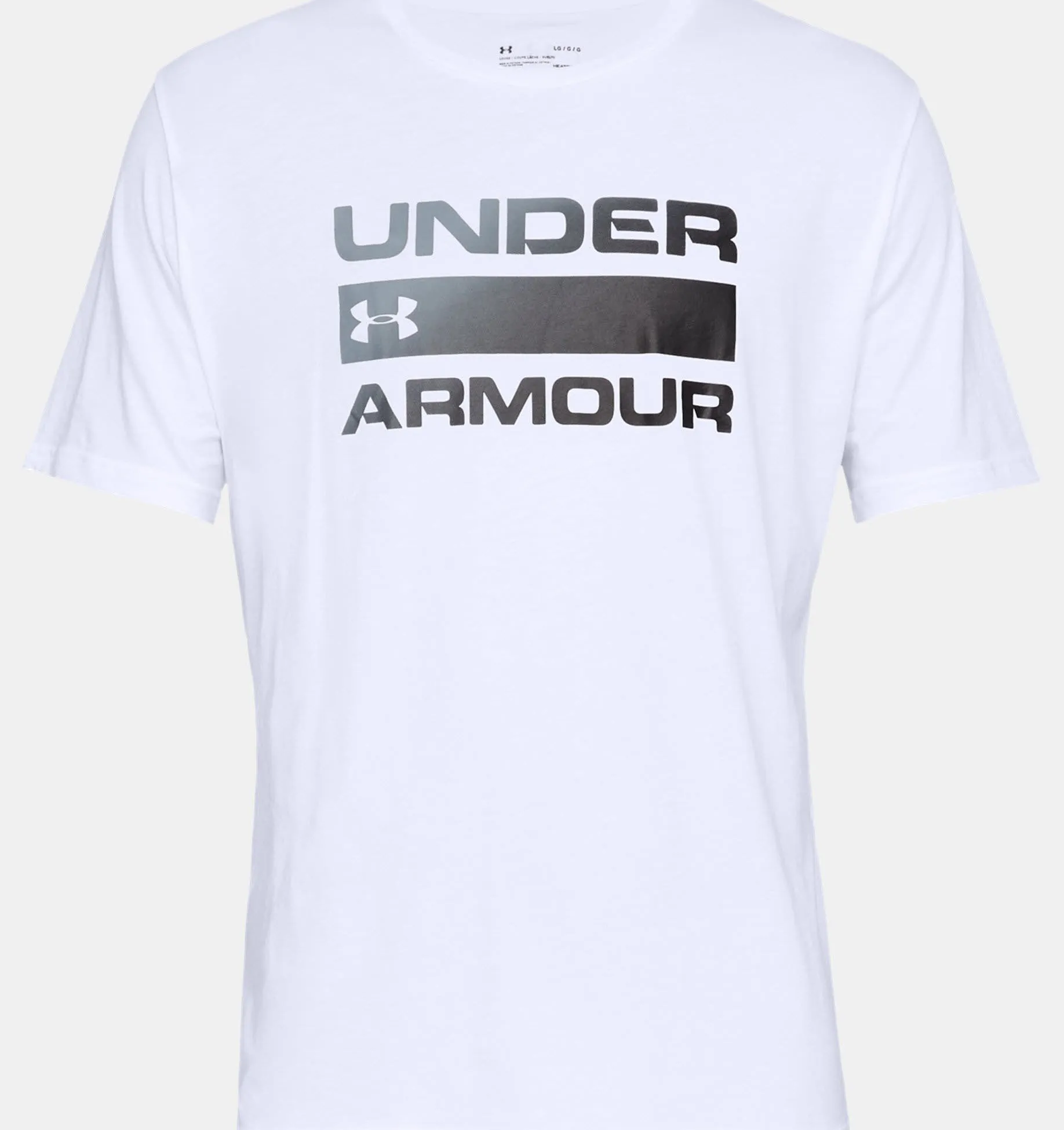 Under Armour UA Team Issue Wordmark SS Herren Sport T-Shirt Weiß NEU