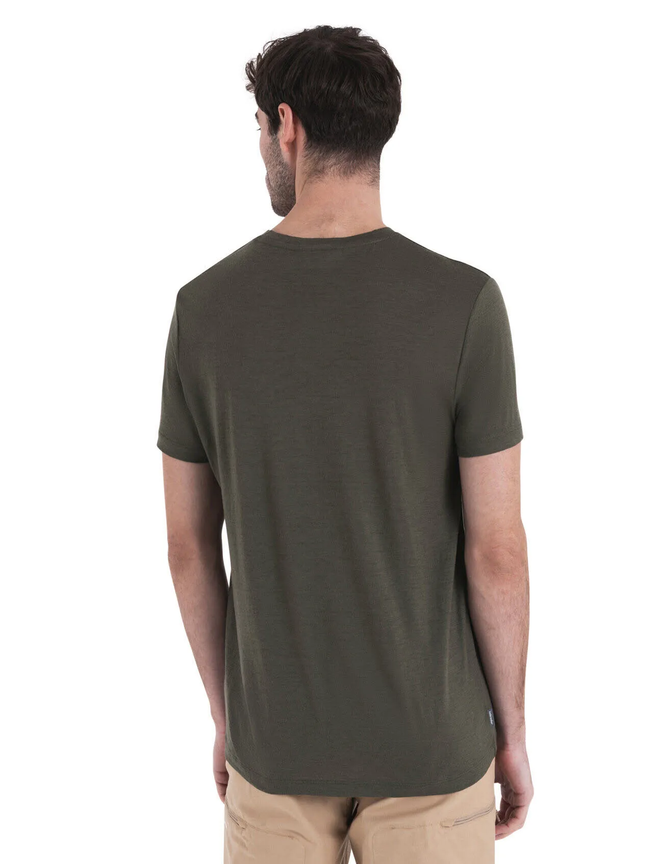 Icebreaker Merino 150 Tech Lite III IB Logo Reflections Herren T-Shirt Funktionsshirt grün