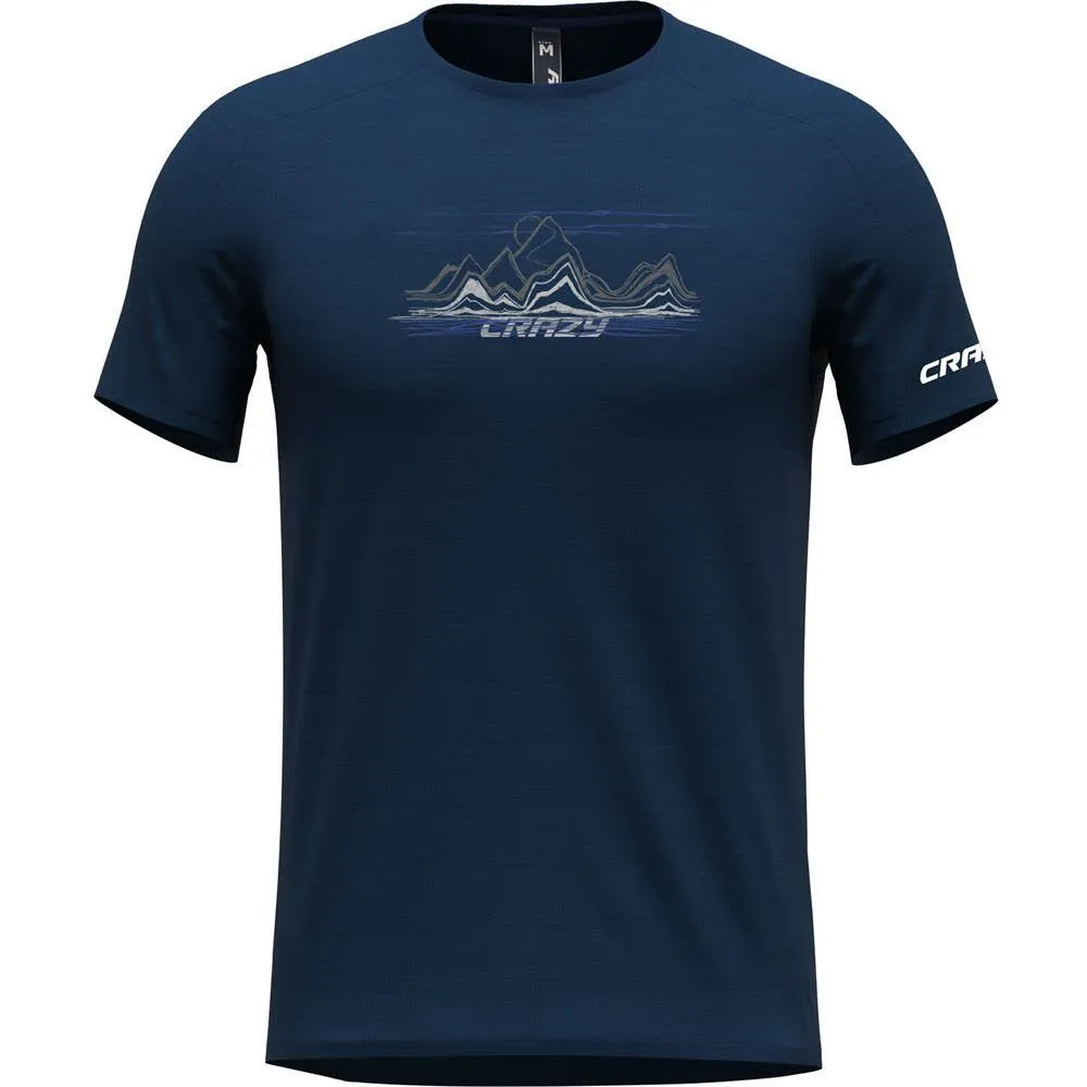 Crazy Idea SHIRT LOGO Herren T-Shirt Funktionsshirt blau