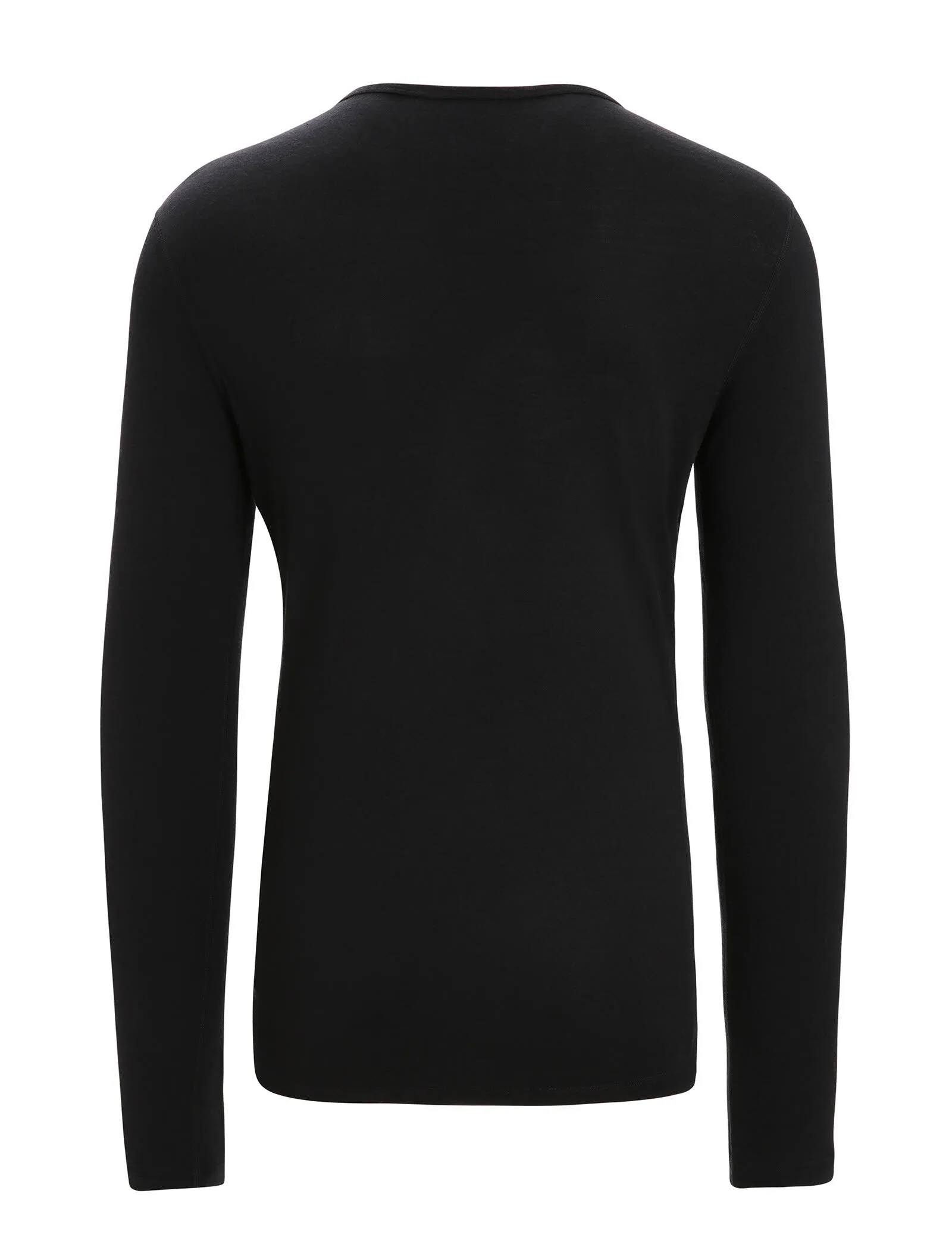 Icebreaker Merino 200 Oasis Herren Ski Stripes Langarmshirt Funktionsshirt schwarz