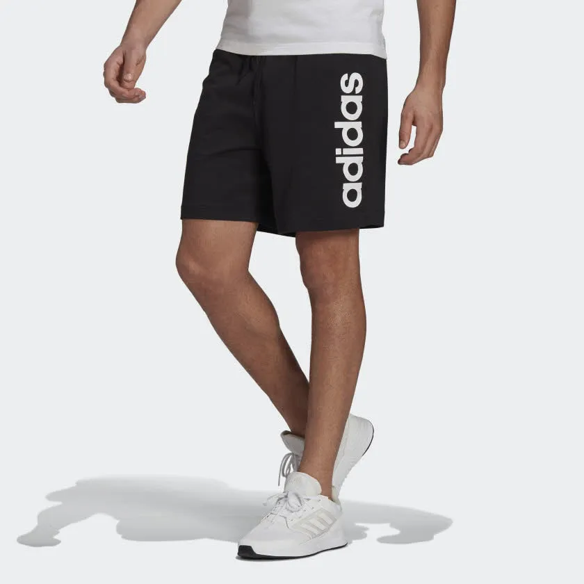 adidas AEROREADY ESSENTIALS SINGLE JERSEY LINEAR LOGO SHORTS  Herren Trainingshorts schwarz NEU