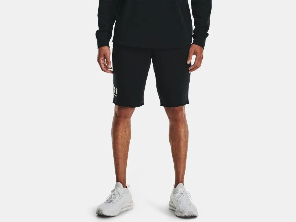 Under Armour UA Rival Terry Herren Shorts kurz Sport Freizeit schwarz NEU
