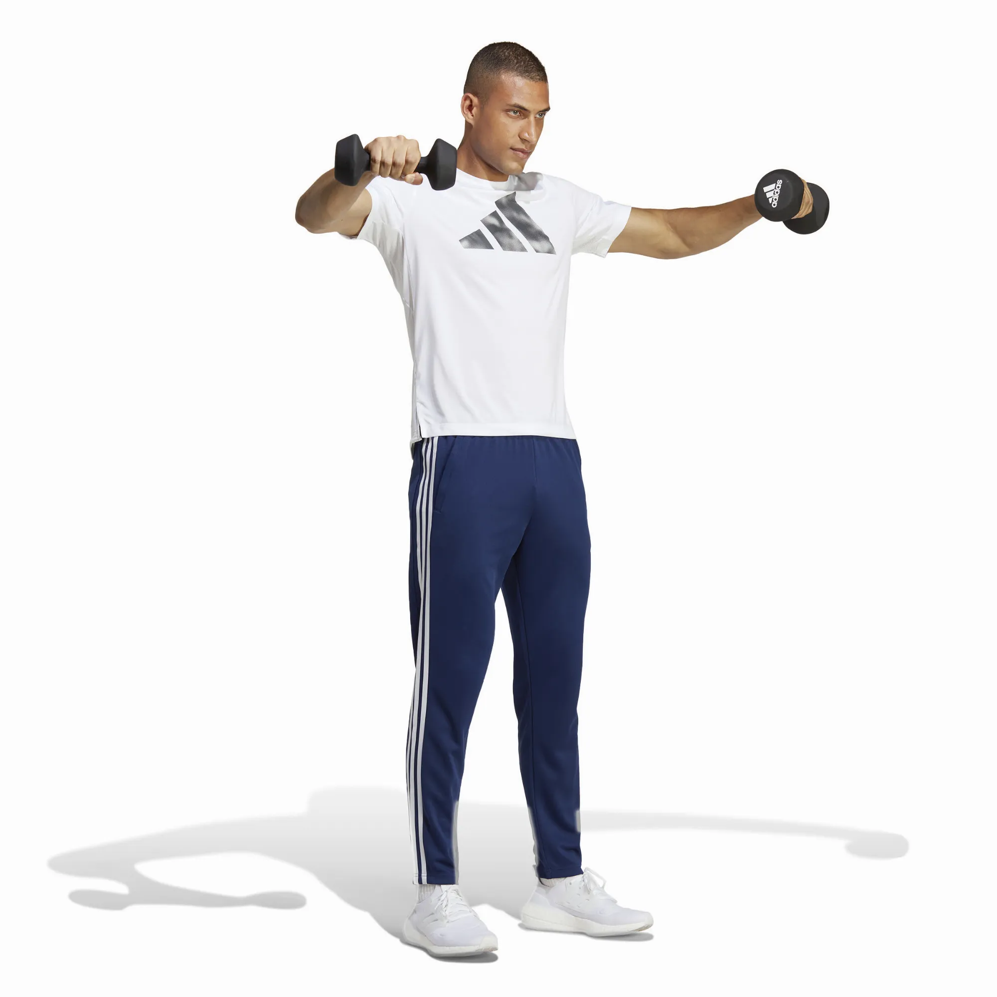 adidas Train Essentials 3 Herren Trainingshose Jogginghose blau