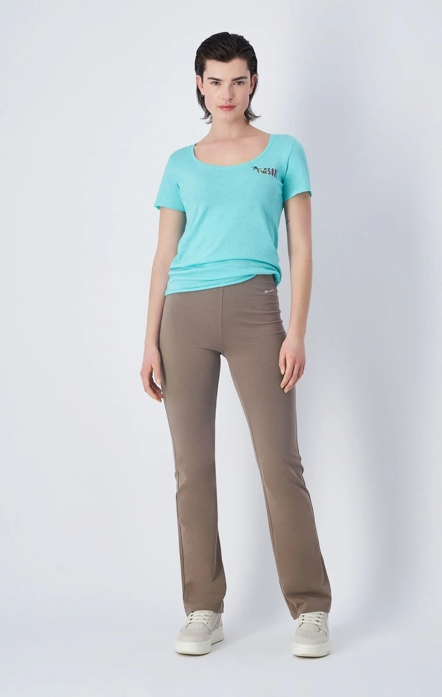 Champion Minimal Resort Crewneck T-Shirt Santa-Cruz Damen hellblau