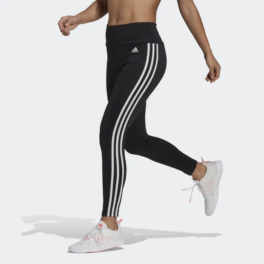 adidas DA W 3S 78 TIG Damen Leggings 7/8 Tights Trainingshose schwarz NEU