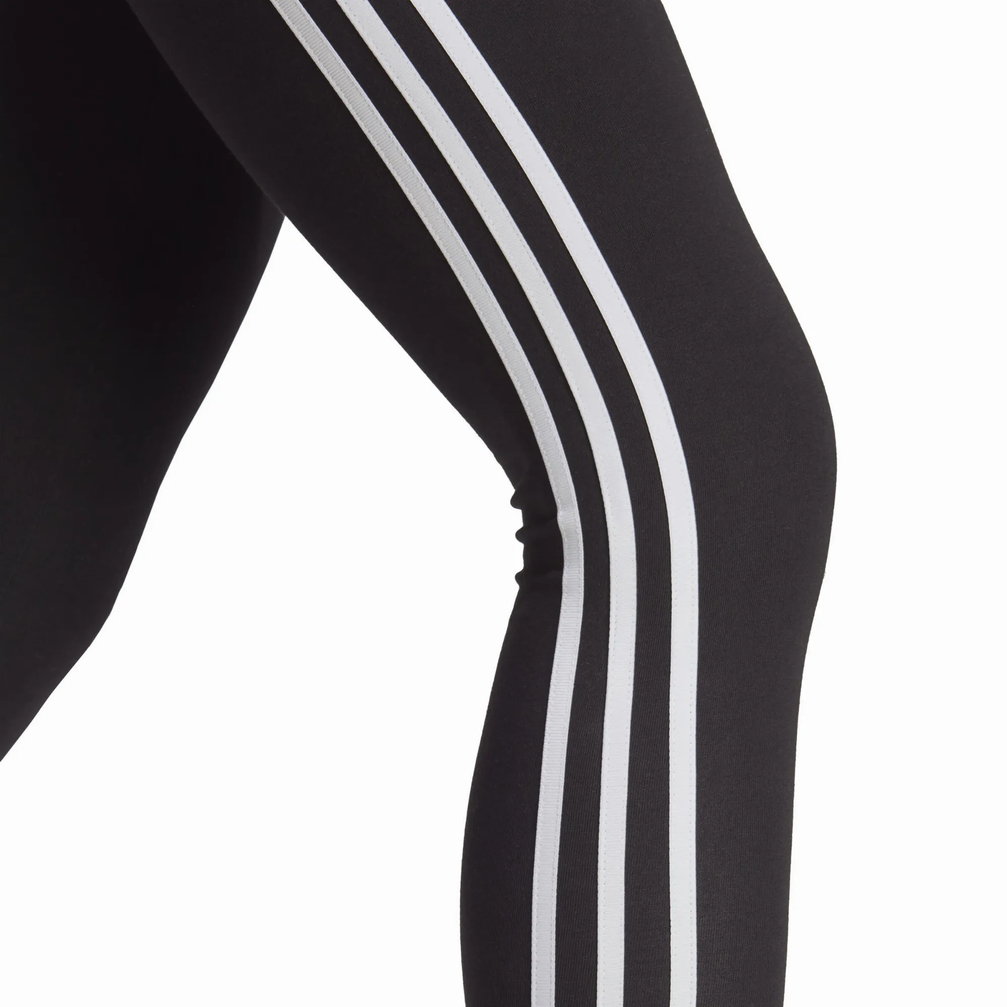 adidas Future Icons 3-Streifen Damen Leggings weich Baumwolle schwarz