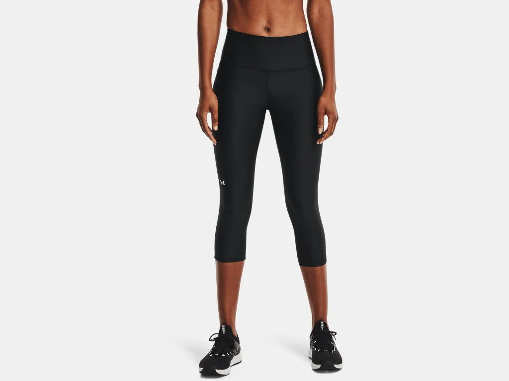 Under Armour Hi-Rise Capri 3/4 Damen Leggings Sporttights schwarz NEU