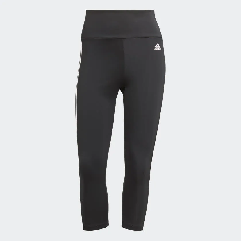 adidas DA W 3S 3/4 TIG Damen Sporttight 3/4-Tight Sporthose schwarz