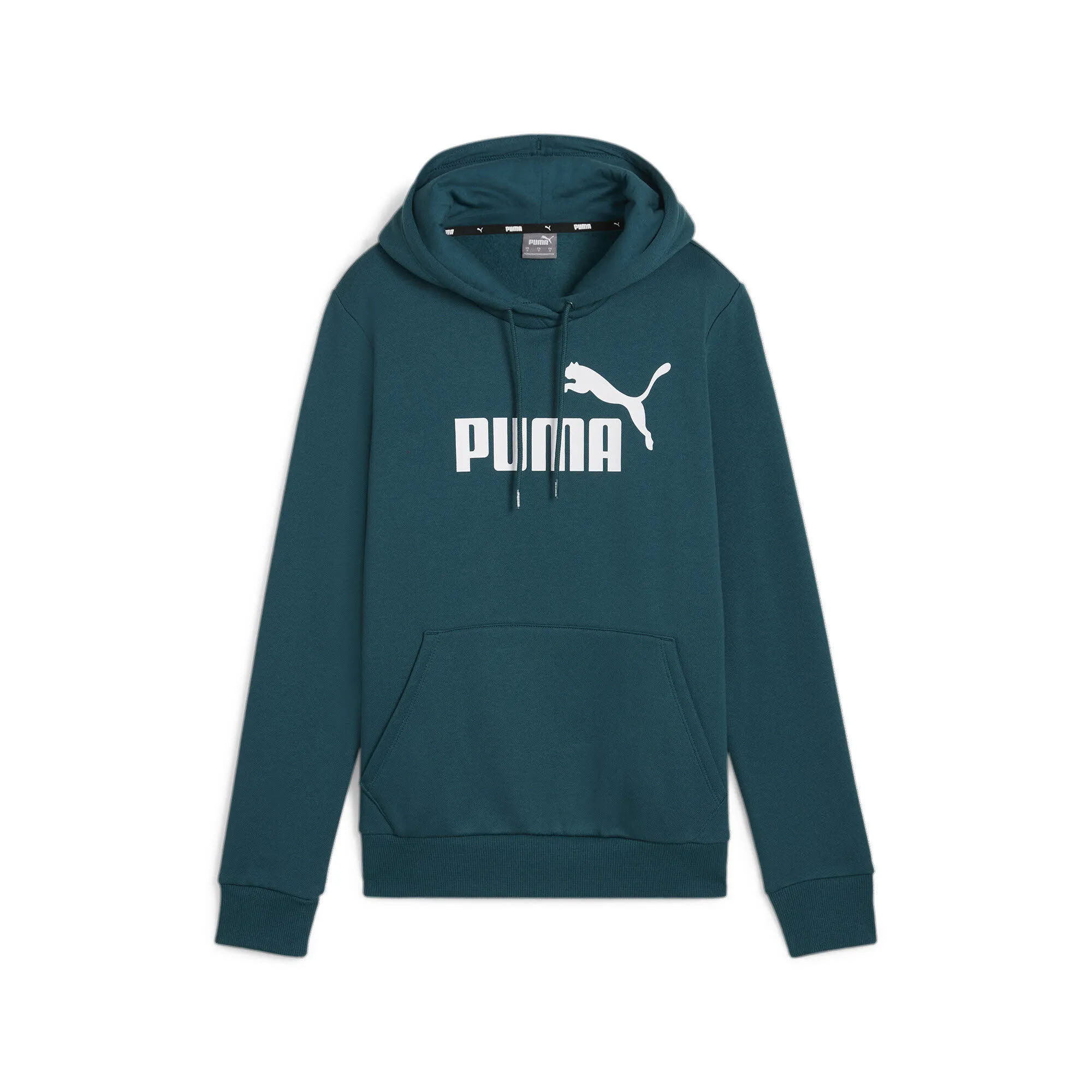 Puma DA ESS Logo Hoodie FL (s) Kapuzenpullover Damen blaugrün petrol