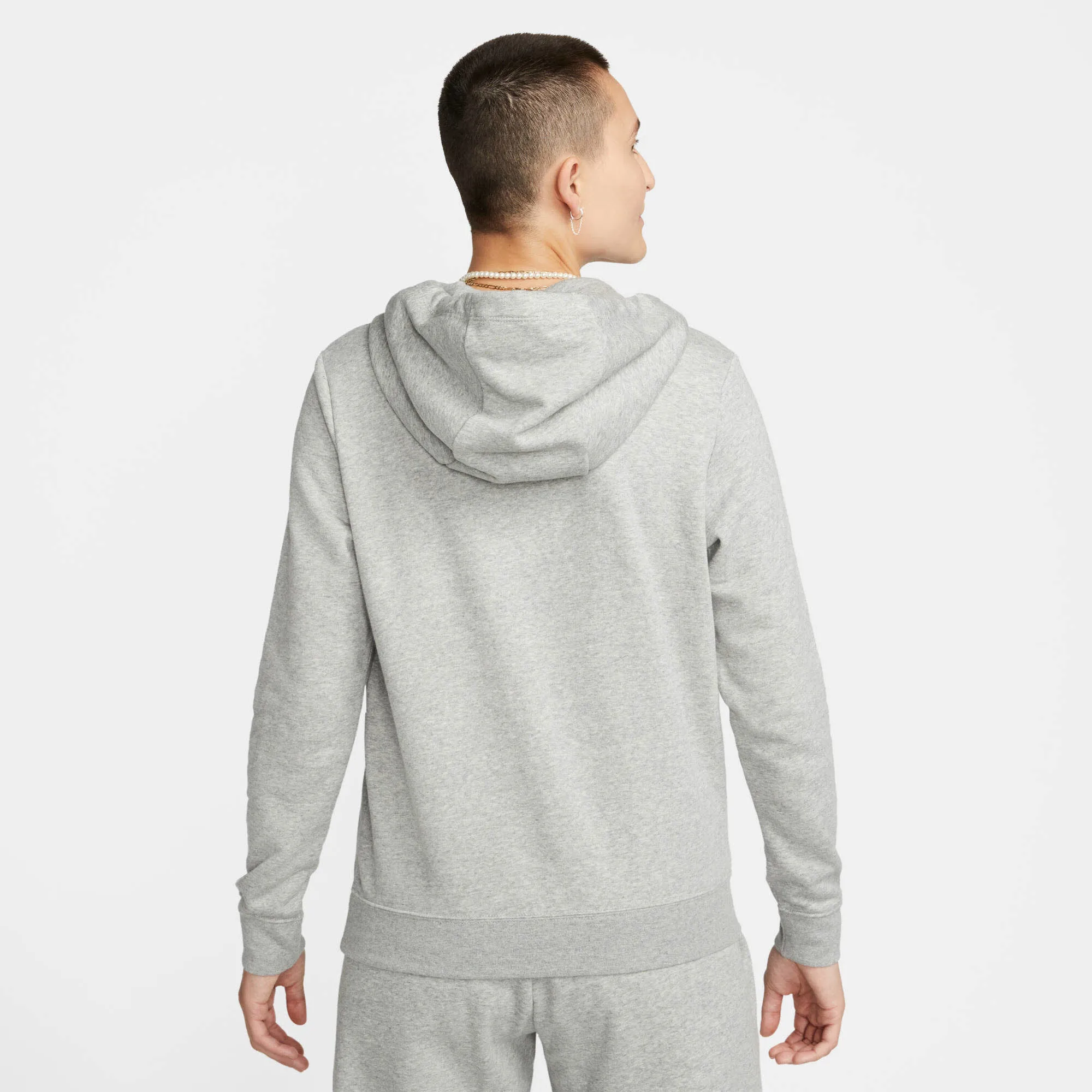 Nike Sportswear Club Fleece Damen Hoodie Kapuzenpullover grau