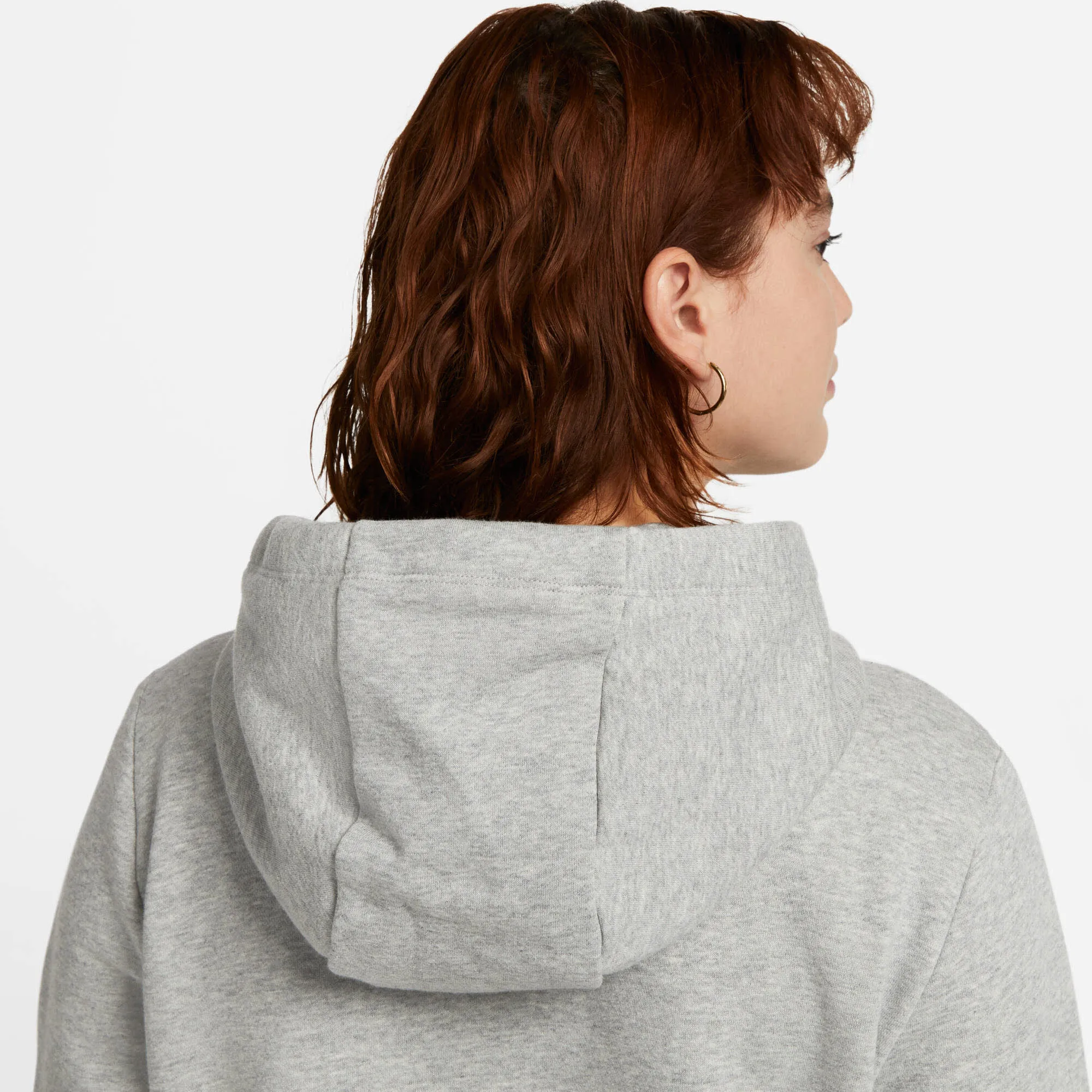 Nike Sportswear Club Fleece Damen Hoodie Kapuzenpullover grau