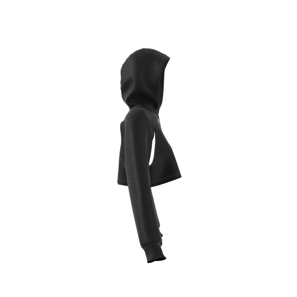 adidas HIIT AEROREADY Crop Damen Hoodie Schwarz