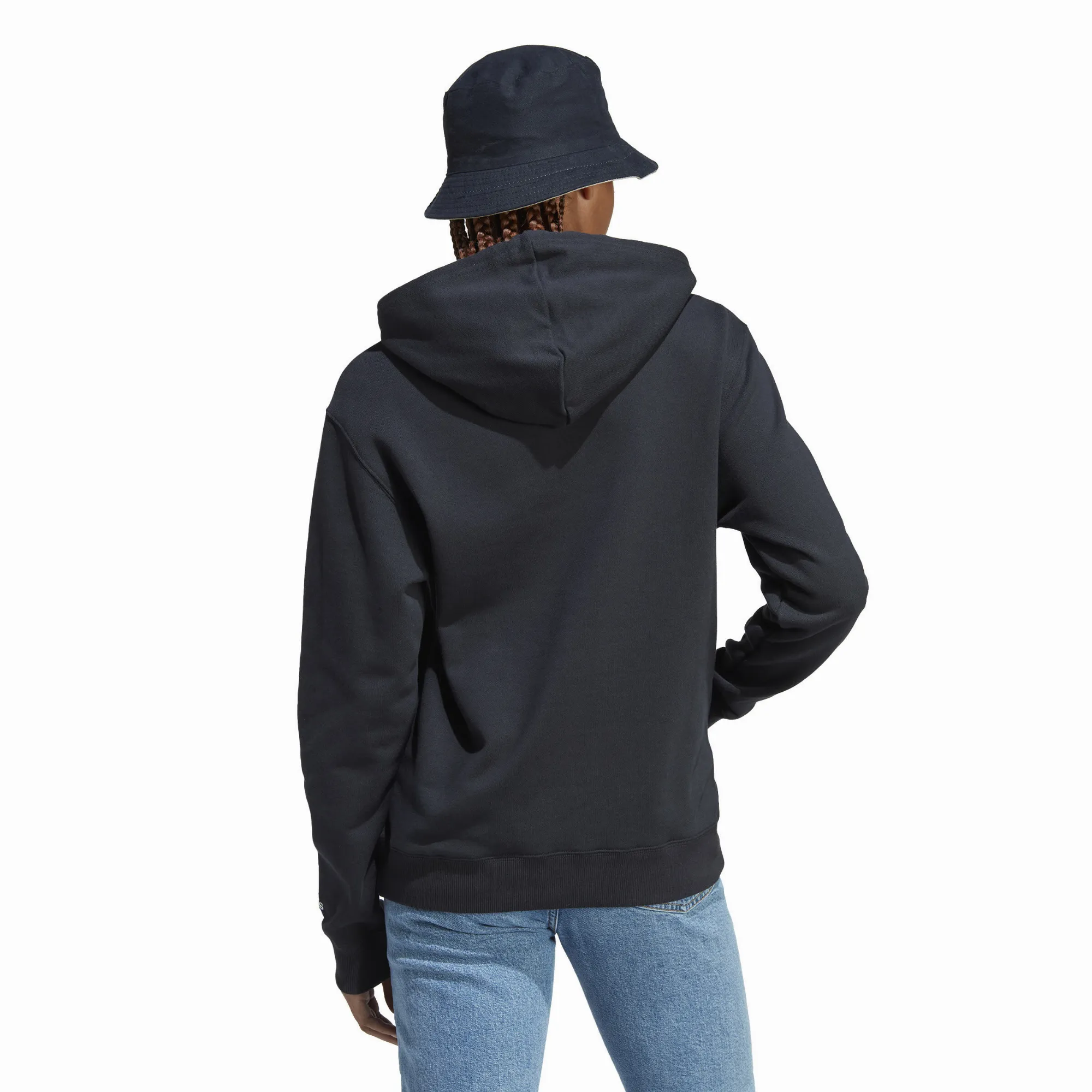 adidas Essentials Linear Hoodie Sweatshirt Kapuzenpullover Damen schwarz