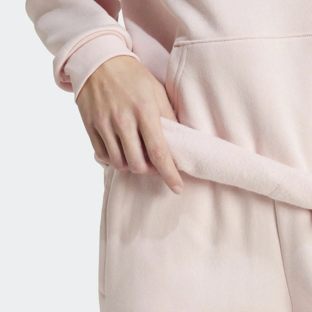adidas ESSENTIALS SMALL LOGO FEEL COZY Damen Hoodie Kapuzenpullover rosa