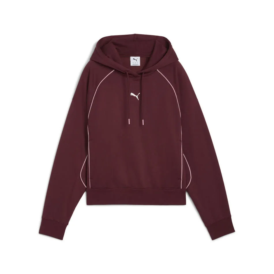 PUMA SPORT Comfort Short Hoodie FL Damen Hoodie Ruby Shimmer