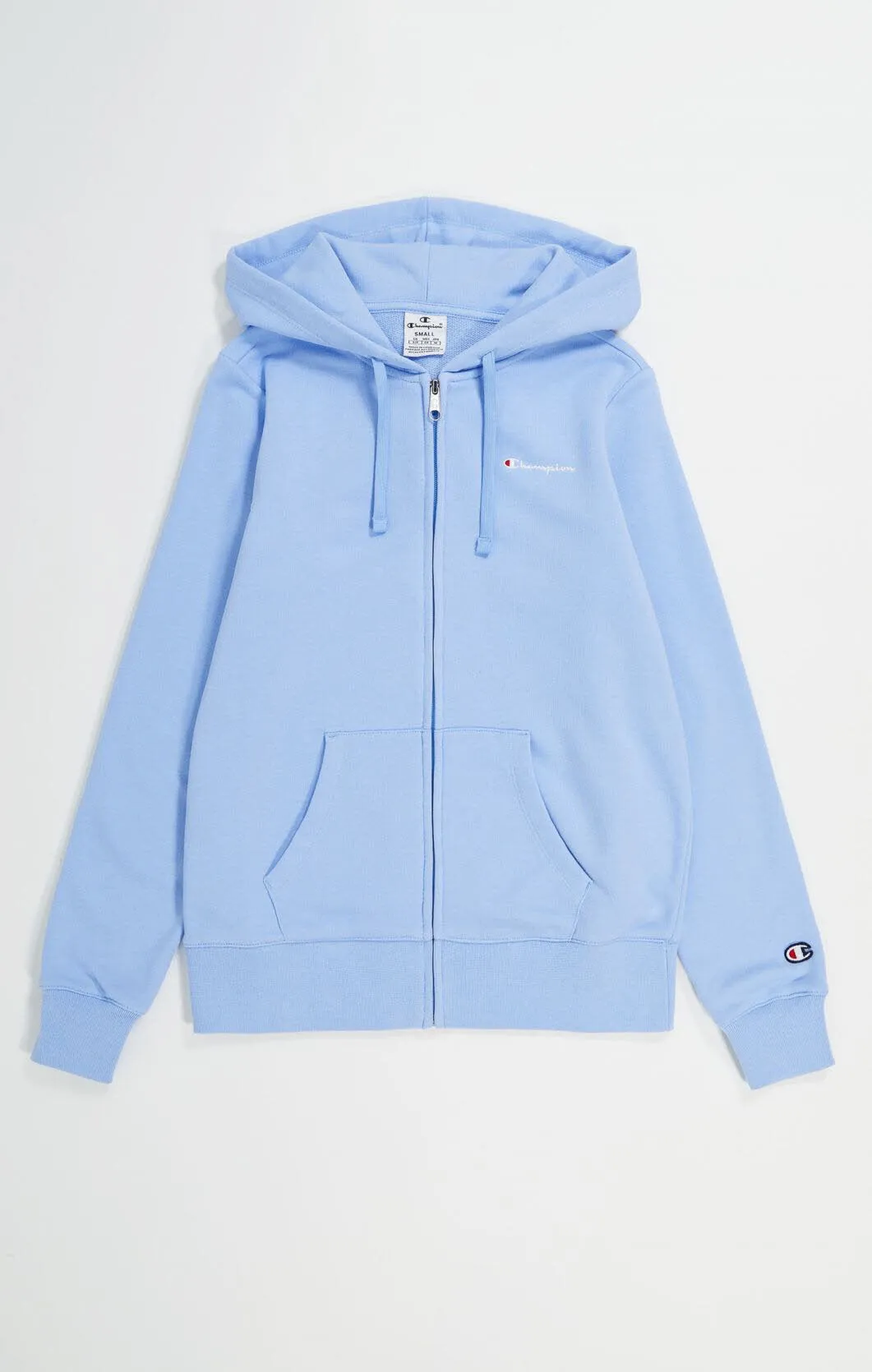 Champion Icons Hooded Full Zip Jacket Kapuzenjacke Sweatjacke Damen hellblau