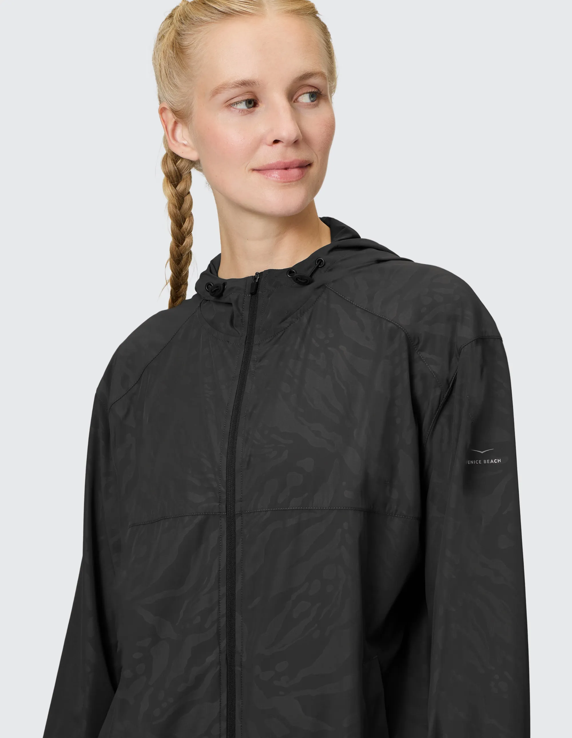 Venice Beach MOINA Kapuzenjacke Sportjacke Damen dunkelgrau schwarz