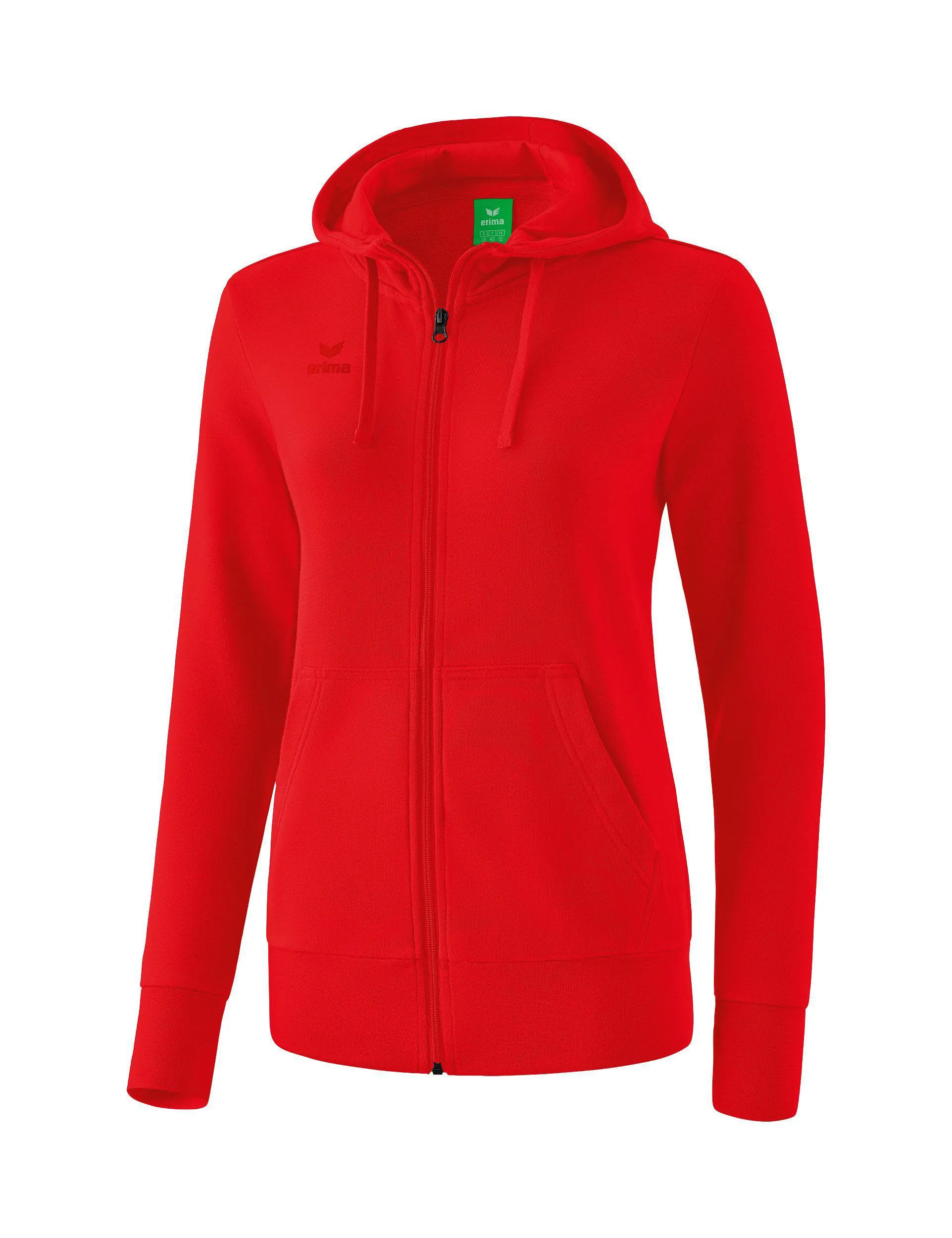 Erima Kapuzensweatjacke Damen Sportjacke rot