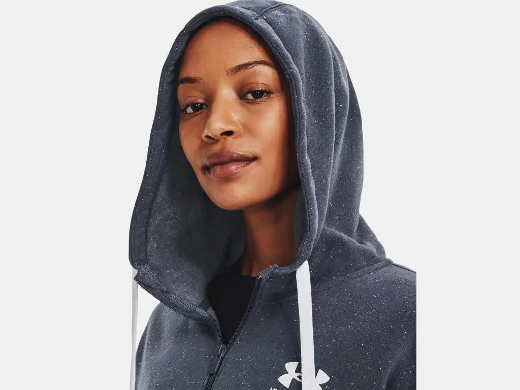 Under Armour Rival Fleece Full Zip Hoodie Kapuzenjacke Damen dunkelgrau NEU