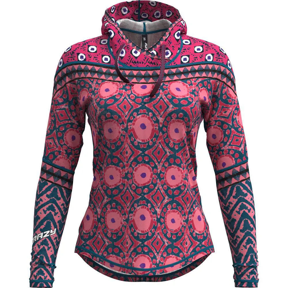 Crazy Idea PULL IBEX Damen Langarmshirts Longsleeve shibori