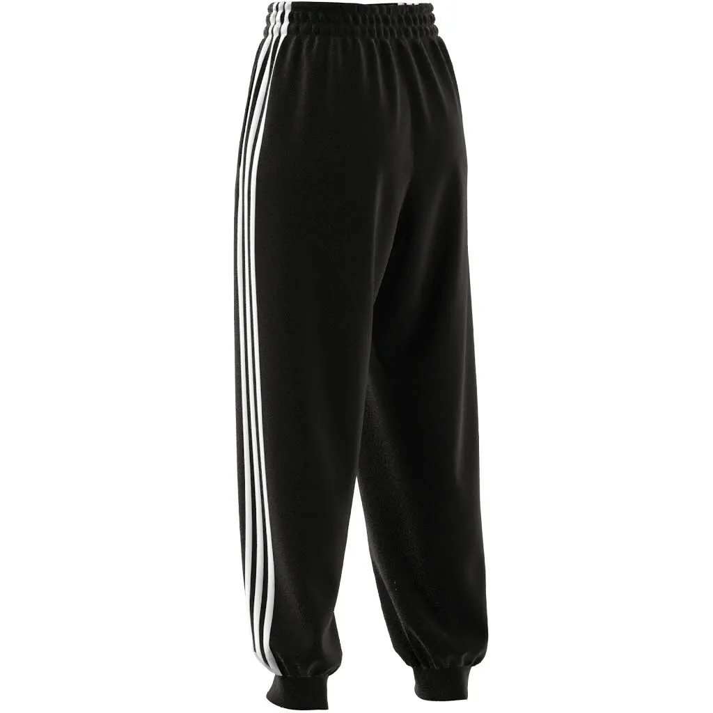 adidas W 3S FT LS PT Damen Jogginghose Sporthose Trainingshose schwarz