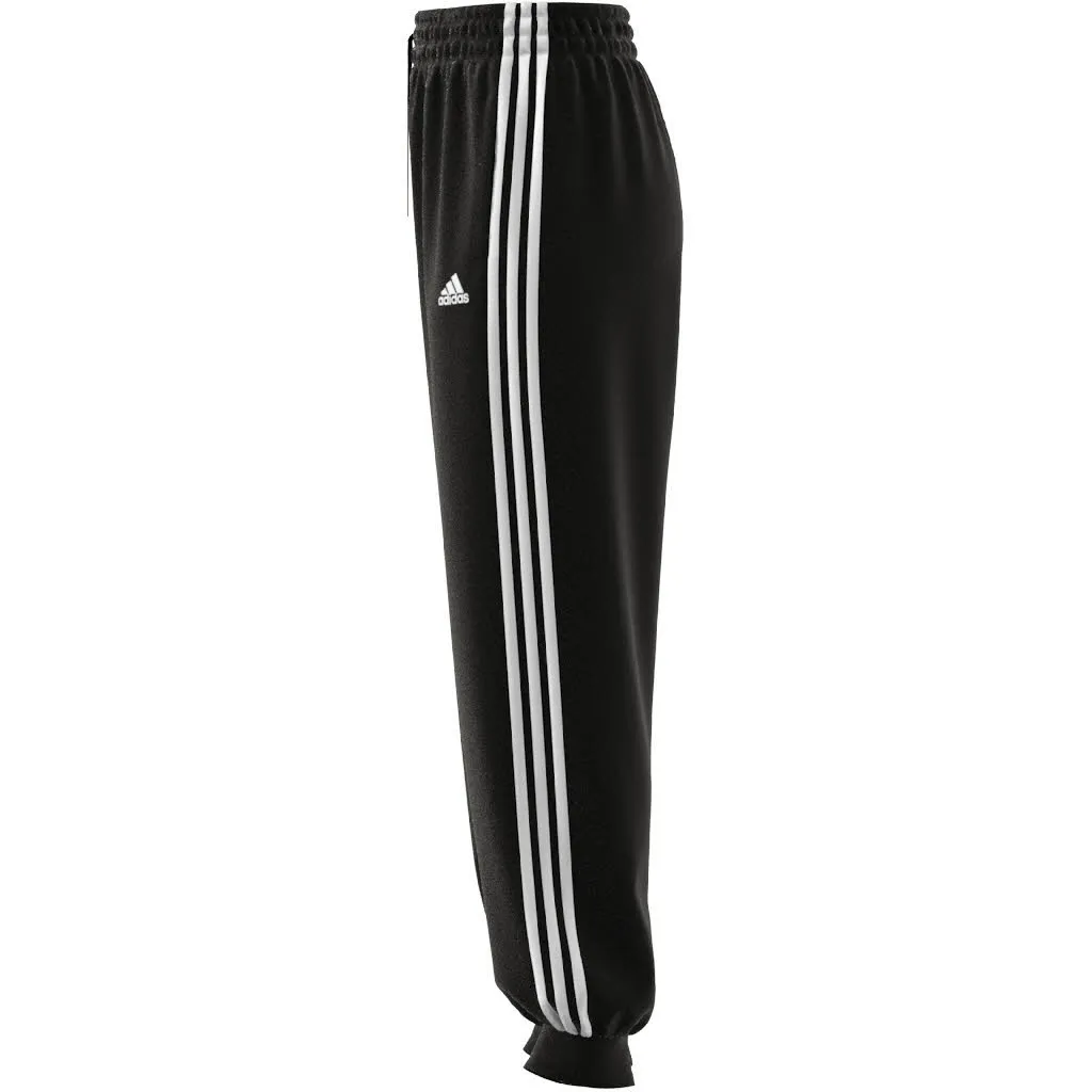 adidas W 3S FT LS PT Damen Jogginghose Sporthose Trainingshose schwarz