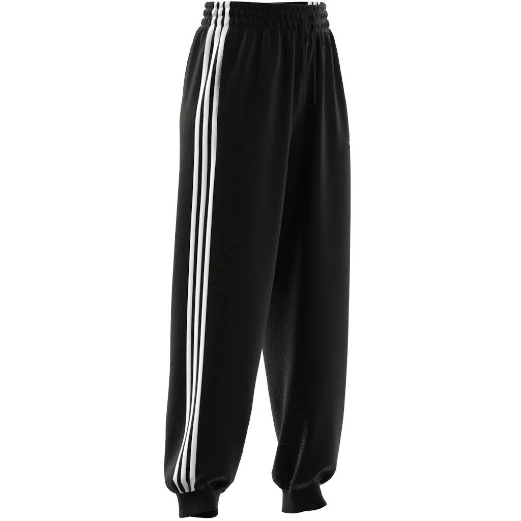 adidas W 3S FT LS PT Damen Jogginghose Sporthose Trainingshose schwarz