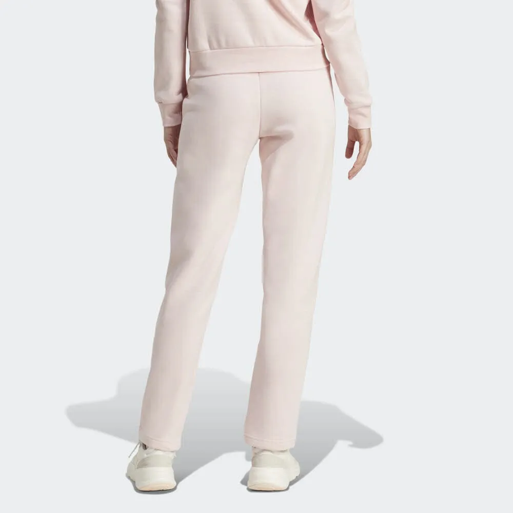 adidas ESSENTIALS SMALL LOGO FEEL COZY OPEN HEM Damen Jogginghose Trainingshose pink