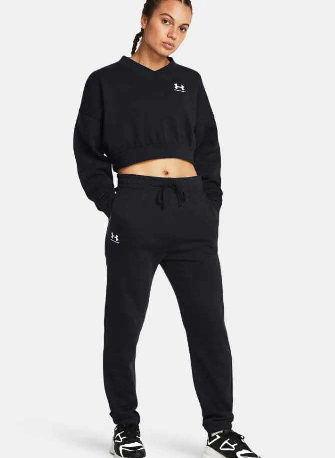 Under Armour Rival Damen Jogginghose Sporthose French Terry schwarz