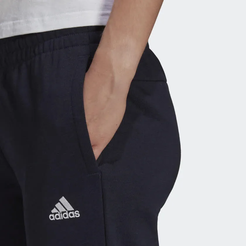 adidas W LIN FT C Damen ESSENTIAL slim fit Jogginghose Trainingshose schwarz