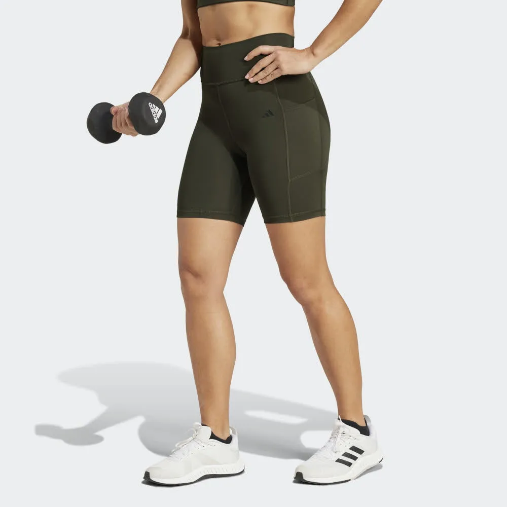 adidas OPTIME 7-INCH Damen Leggings Shorts kurze Hose schwarz