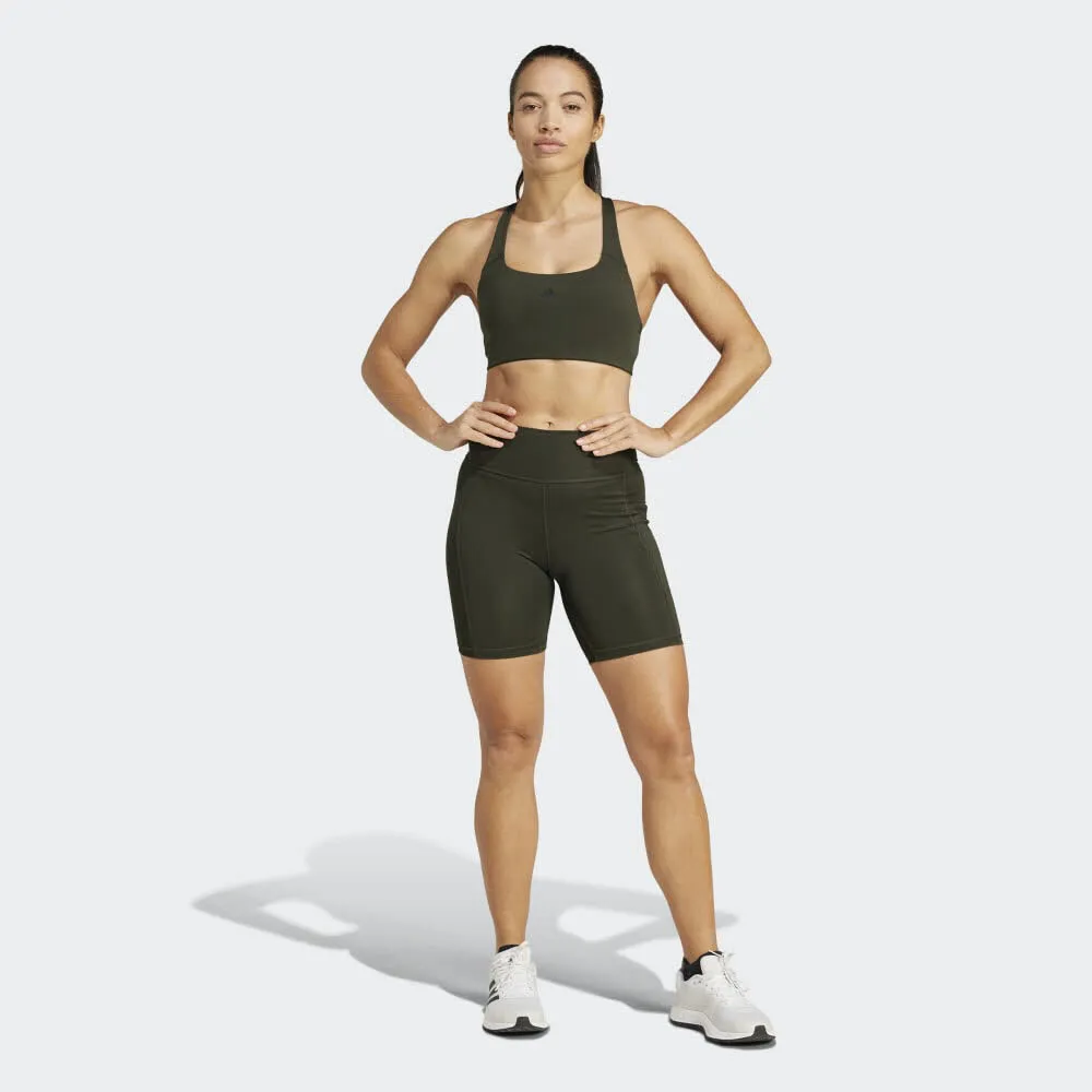 adidas OPTIME 7-INCH Damen Leggings Shorts kurze Hose schwarz