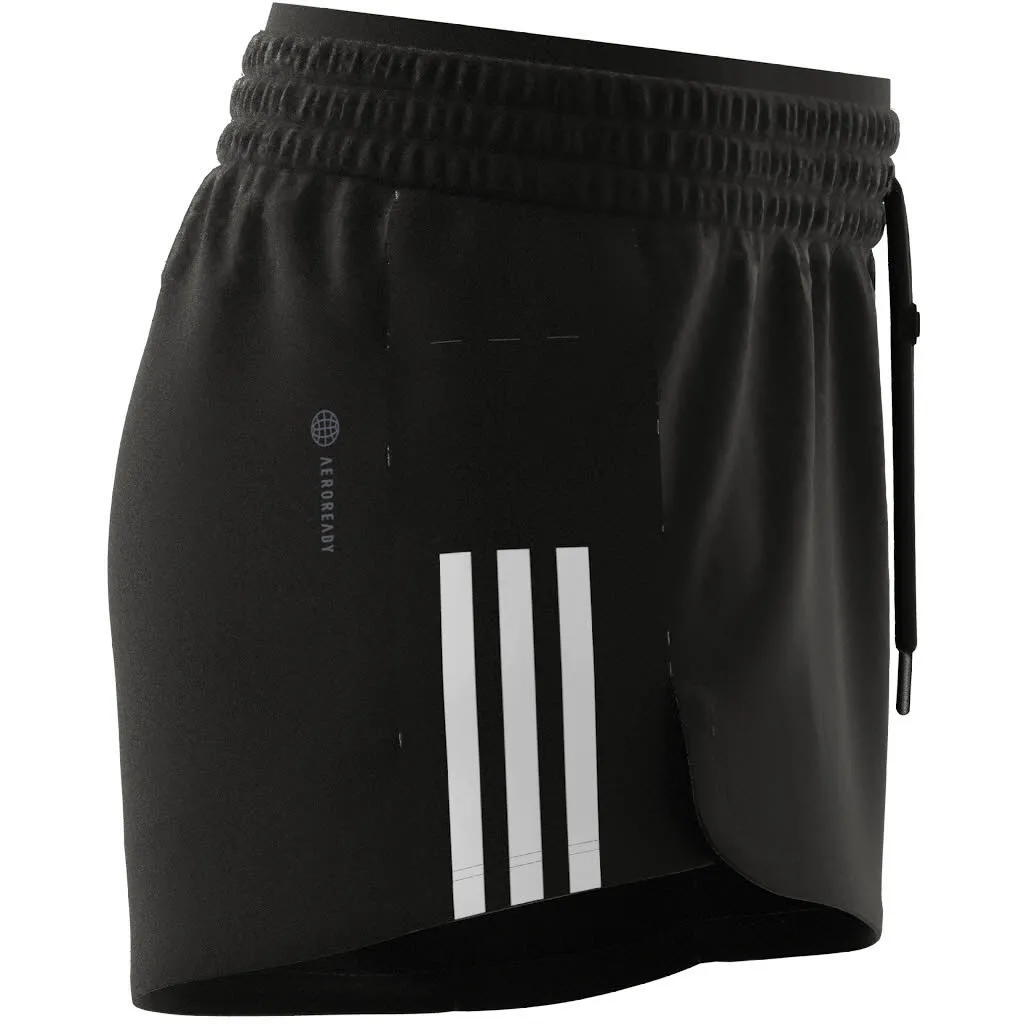 adidas Train Cotton 3-Streifen Pacer Damen Shorts kurze Hose schwarz