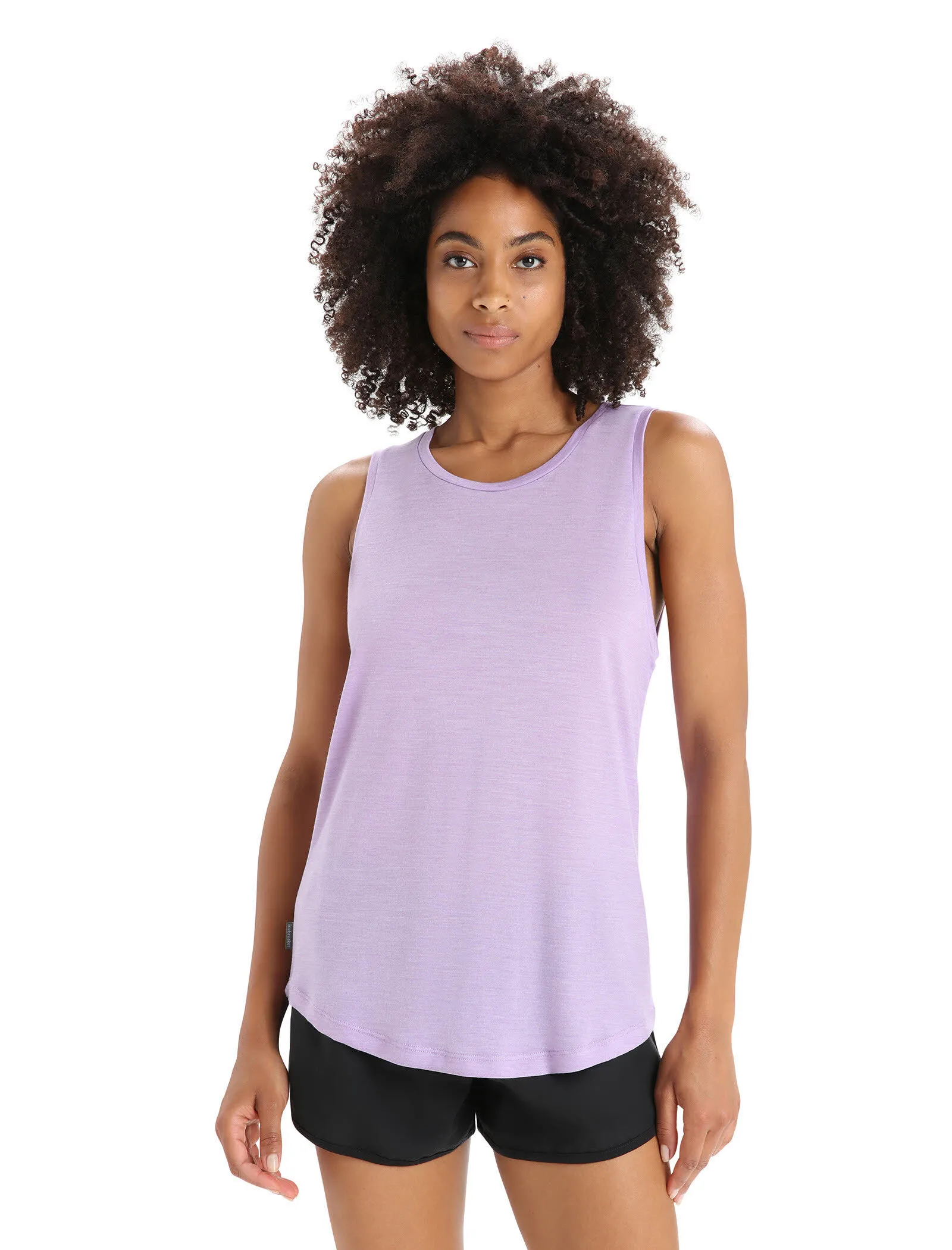 Icebreaker Sphere II Tank Damen Tanktop T-Shirt Sport-Shirt lila