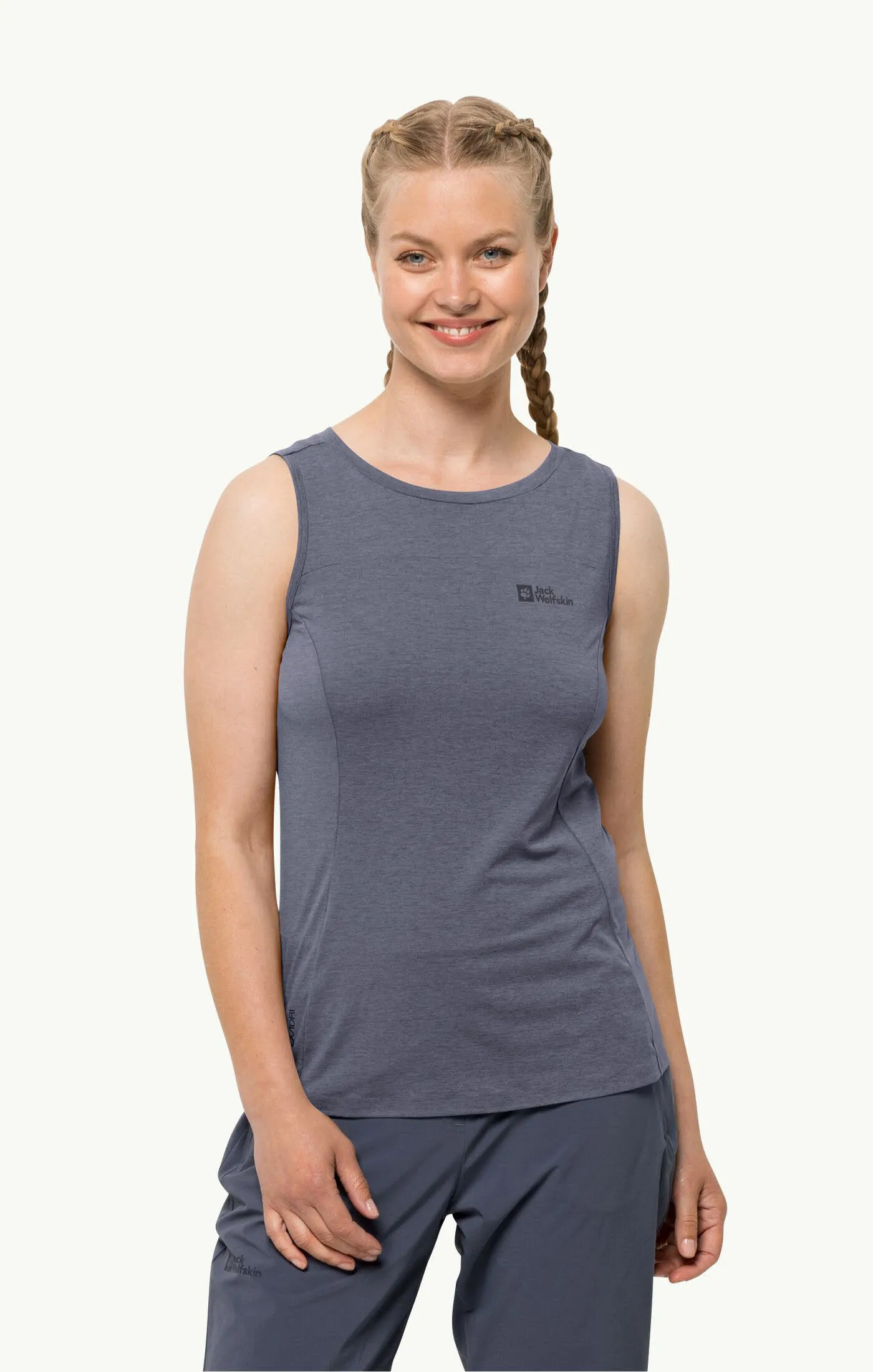 Jack Wolfskin Prelight Pro Tank W Funktionstop Sporttop Damen dunkelgrau