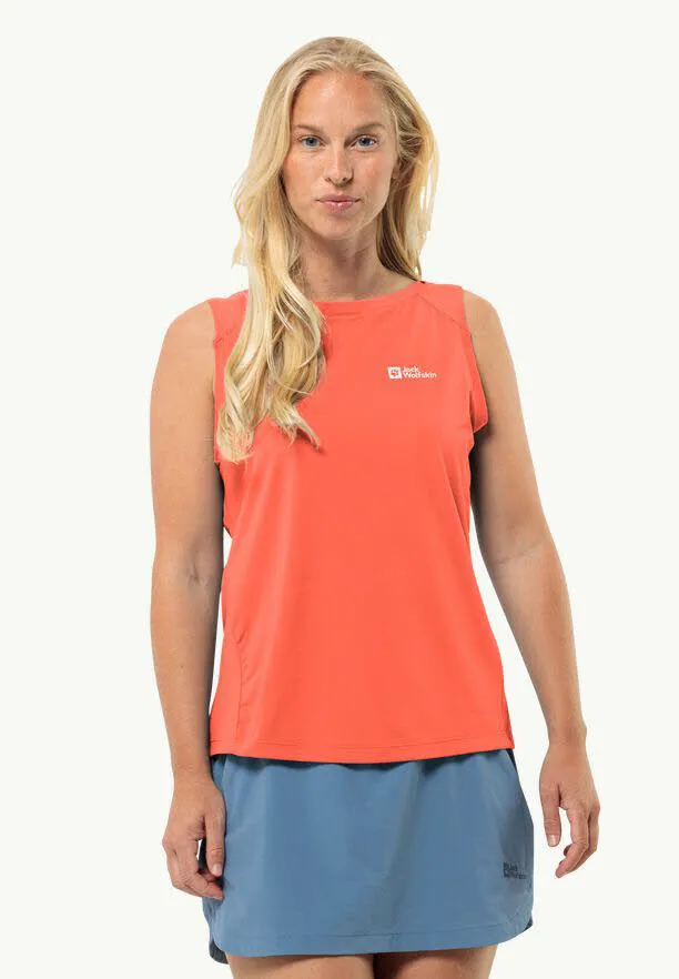 Jack Wolfskin Prelight Chill Tank W Tanktop Funktionstop Damen orange