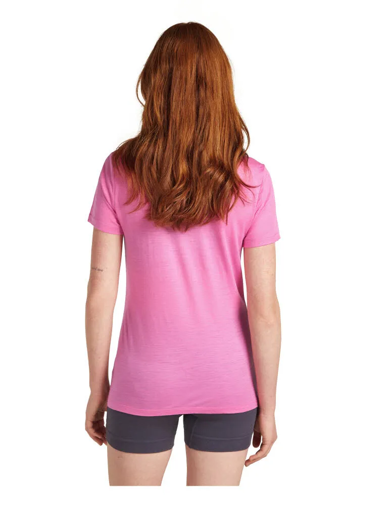 Icebreaker Merino 150 Tech Lite III T-Shirt Van Camp Damen pink
