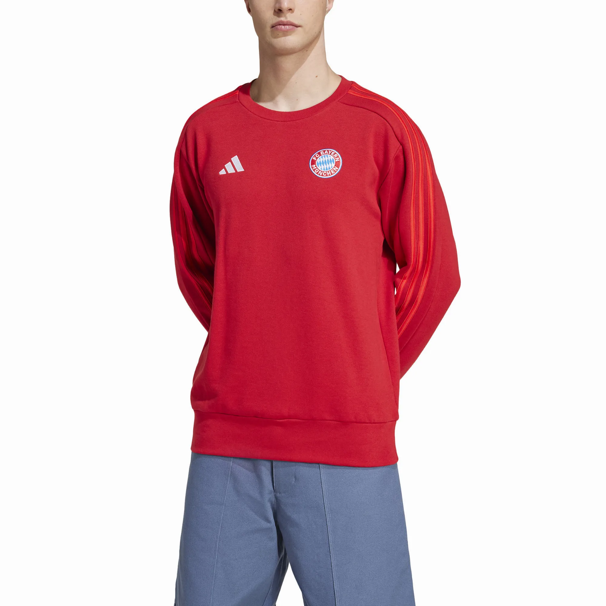 adidas FC Bayern München DNA Sweatshirt Pullover Herren rot