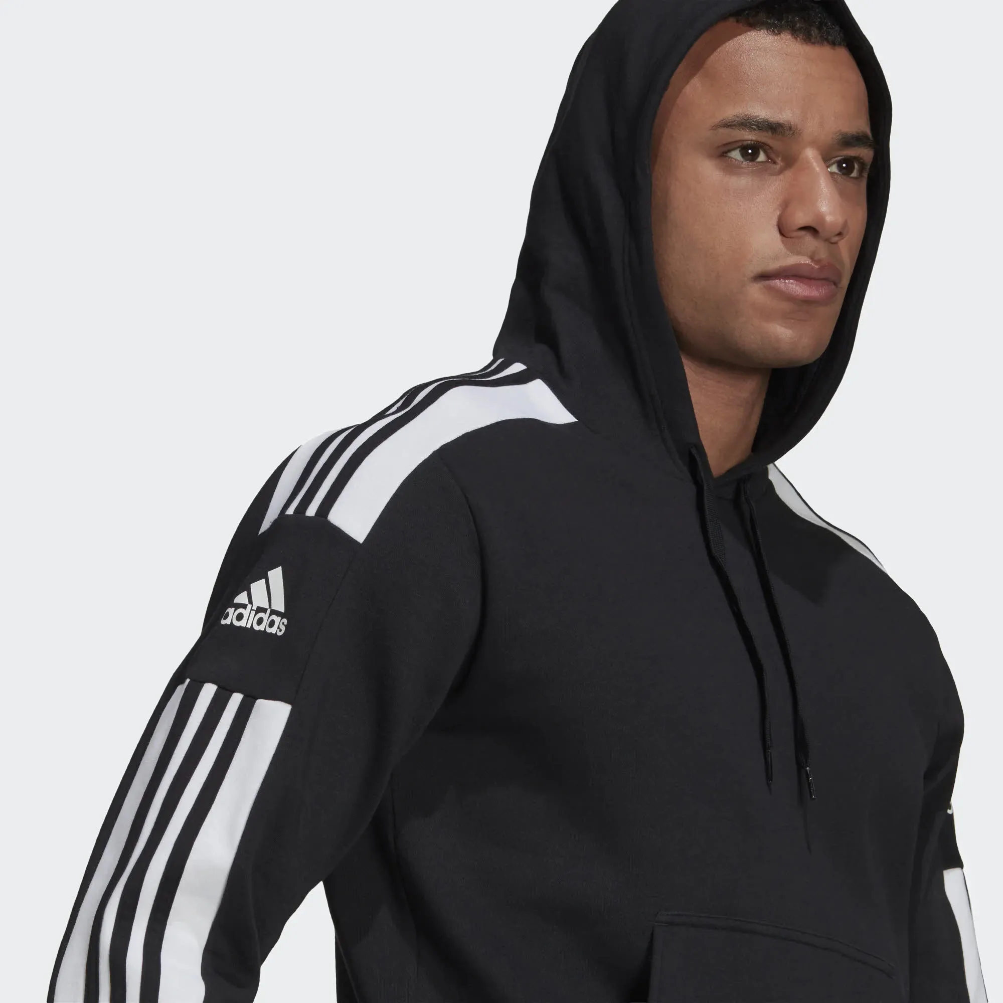 adidas HE SQ21 SW Herren Hoodie Sport Freizeit Kapuze Langarm 3-Streifen schwarz NEU