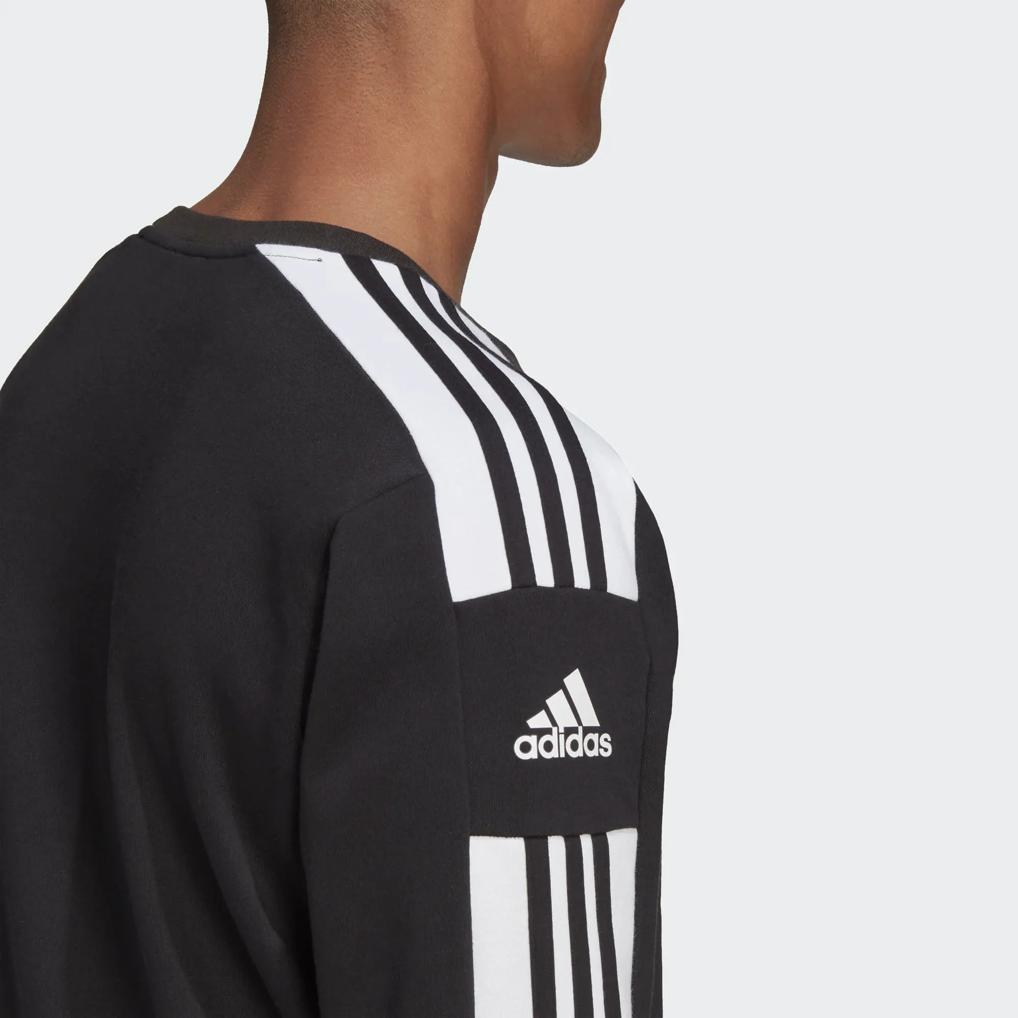 adidas HE SQ21 SW TOP Herren Sweatshirt Sport Freizeit 3-Streifen schwarz