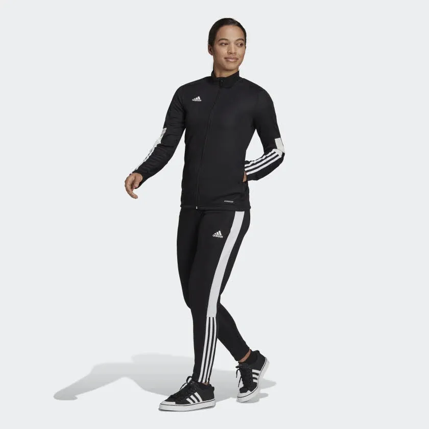 adidas Tiro ESSENTIALS Damen Trainingsweste Fußballjacke schwarz NEU