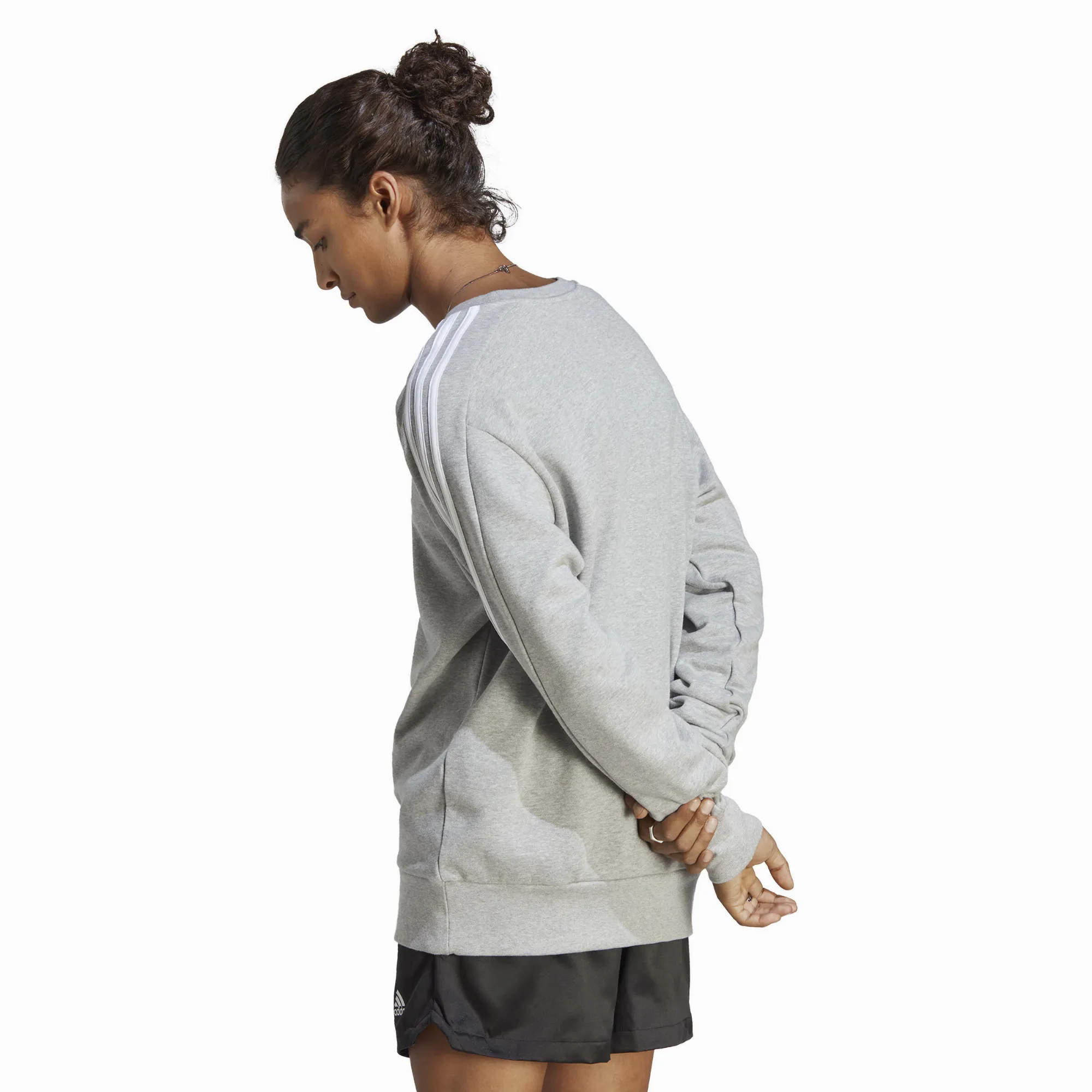 adidas Essentials French Terry Herren Sweatshirt Pullover grau