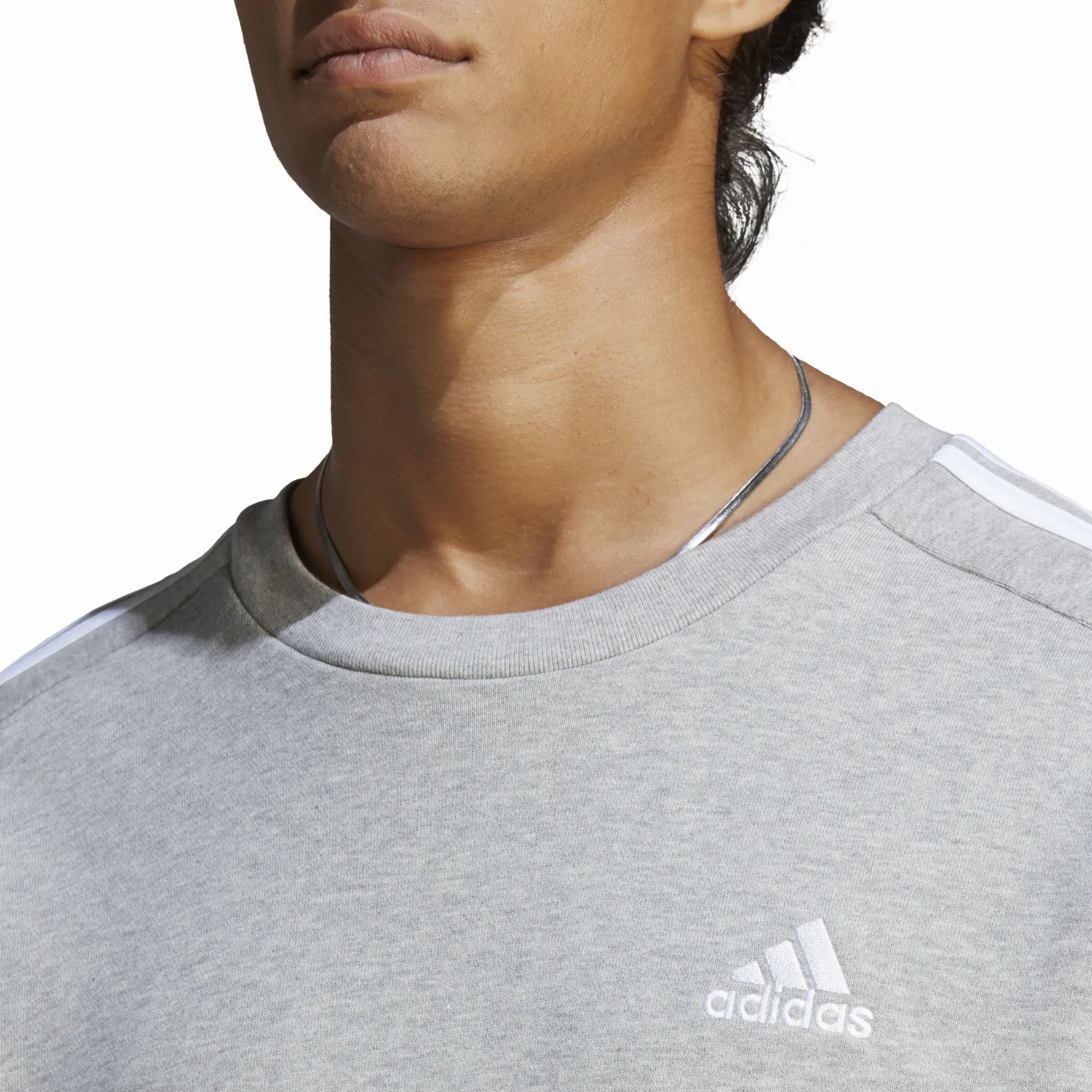 adidas Essentials French Terry Herren Sweatshirt Pullover grau
